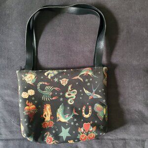 Tattoo Flash Inspired Tote Bag Purse